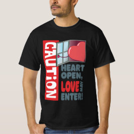 Hart open, liefde mag binnengaan (Valentijnsdag) T-shirt