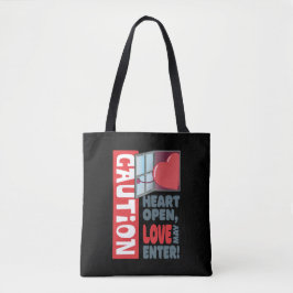 Hart open, liefde mag binnengaan (Valentijnsdag) Tote Bag