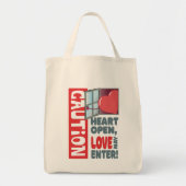 Hart open, liefde mag binnengaan (Valentijnsdag) Tote Bag (Voorkant)