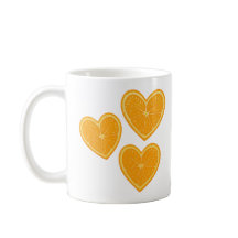 Hart Oranje Mok – Cute Citrus Koffiekop 