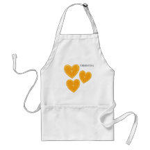 Hart Oranje Schort – Mooie Citrus Keukencadeau