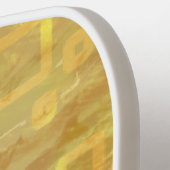 Hart Oranje Tint Vierkantjes Pickleball Paddle (Links Detail)