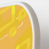 Hart Oranje Tint Vierkantjes Pickleball Paddle (Links Detail)