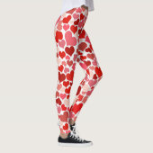 Hart over roze roze vrouwen Comfortabel Leggings (Rechts)