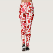 Hart over roze roze vrouwen Comfortabel Leggings (Achterkant)
