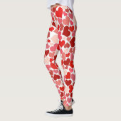 Hart over roze roze vrouwen Comfortabel Leggings (Links)