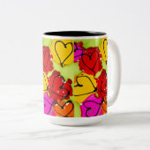 Hart overal waar de Mok van de Koffie van de Omvan (Voorkant rechts)