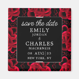 Hart Overvloed Elegant Huwelijk Magneet