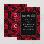 Hart Overvloedige Elegante Trouwdag Save The Date (Voorkant / Achterkant)