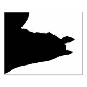 Hart Paarden I (silhouet) Rubberstempel (Afrduk)