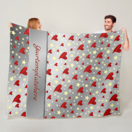 hart, paars, decoratie, medaille, onderscheiding,  fleece deken