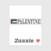 Hart Palestijnse Vlag V11 Sticker (Vel)