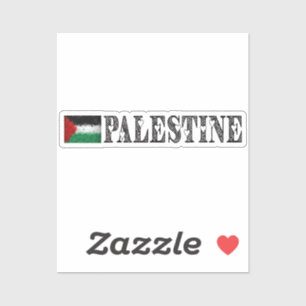 Hart Palestijnse Vlag V11 Sticker