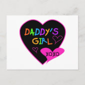 Hart Papa's Meisje T Shirten en geschenken Briefkaart (Voorkant)