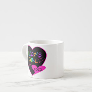 Hart Papa's Meisje T Shirten en geschenken Espresso Kop