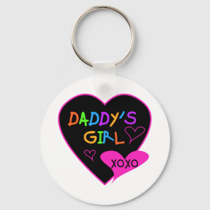 Hart Papa's Meisje T Shirten en geschenken Sleutelhanger