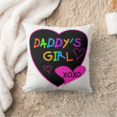 Hart Papa's Meisje T Shirten en Gifts Kussen (Deken)