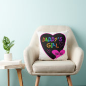 Hart Papa's Meisje T Shirten en Gifts Kussen (Stoel)