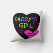 Hart Papa's Meisje T Shirten en Gifts Kussen (Achterkant)