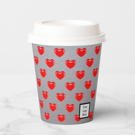 hart papieren bekers (Voorkant)