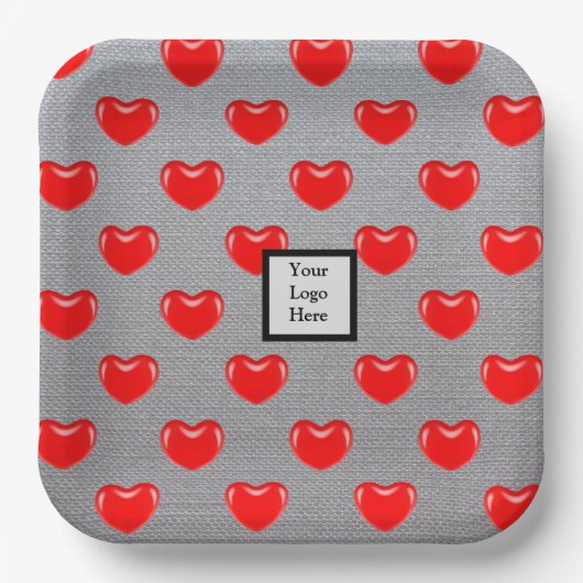 hart papieren bordje (Voorkant)