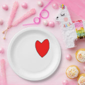 "Hart" Papieren Bordje (Feest)