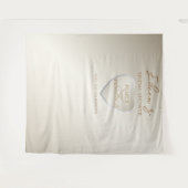 Hart Parels Prosecco Vrijgezellenfeest Chique Acht Wandkleed (Voorkant (horizontaal))