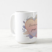 Hart Pastel Illustratie Koffiemok (Voorkant links)