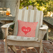 Hart Patronen Monogrammen Goud Glitter Schattig Buitenkussen (Stoel)