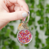 HART Patroon ART. 4 + jouw tekst Sleutelhanger (Hand)