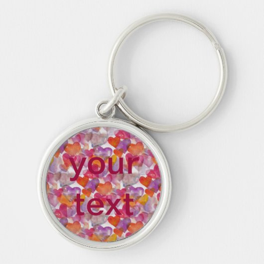 HART Patroon ART. 4 + jouw tekst Sleutelhanger (Voorkant)
