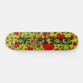 HART Patroon ART. 5 + jouw tekst | groene spier Skateboard (Horizontaal)