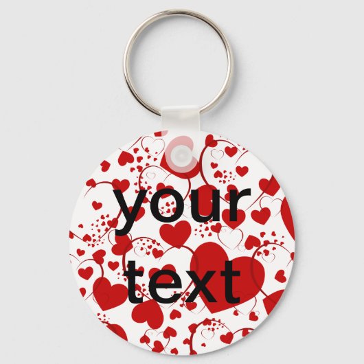 HART Patroon ART. 5 + jouw tekst Sleutelhanger (Voorkant)