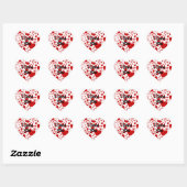 HART Patroon ART. 5 + jouw tekst Sticker (Vel)
