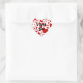 HART Patroon ART. 5 + jouw tekst Sticker (Tas)