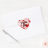 HART Patroon ART. 5 + jouw tekst Sticker (Envelop)