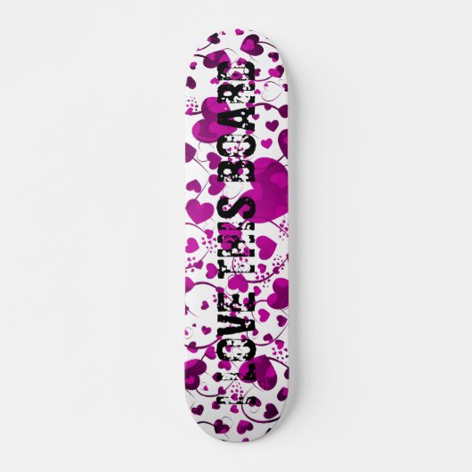 HART Patroon ART 6 + jouw tekst Skateboard (Voorkant)
