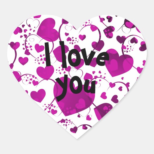 HART Patroon ART 6 + jouw tekst Sticker (Voorkant)