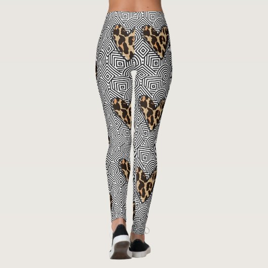 HART PATROON LEGGINGS (Achterkant)