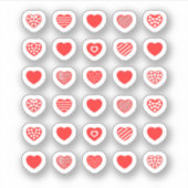 Hart patroon ! sticker (Voorkant)