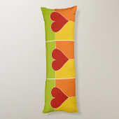 Hart Patroonkussen Lichaamskussen (Achterkant (Verticaal))