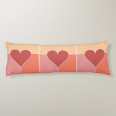 Hart Patroonkussen Lichaamskussen (Achterkant)