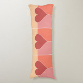 Hart Patroonkussen Lichaamskussen (Voorkant Verticaal)