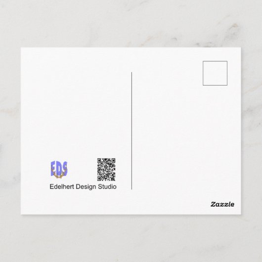 Hart Pattern DIY Briefkaart (Achterkant)