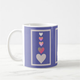  hart Periwinkle Cute Simple Moderne Koffiemok