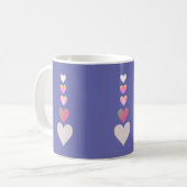 hart Periwinkle Moderne Simple Cute Koffiemok (Voorkant links)