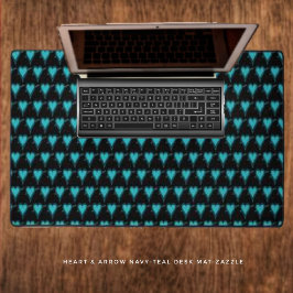 Hart & Pijl- Navy Blauwgroen Bureaumat