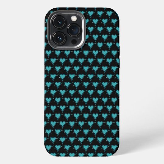 Hart & Pijl- Navy Blauwgroen iPhone Hoesje (Achterkant)