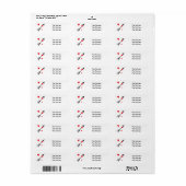 Hart Pijl Valentijnsdag Adreslabels Cute Etiket (Full Sheet)