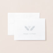 Hart & Pine - Zilver & Kraftpapier Prettig feest Folie Kaarten (Voorkant met envelop)